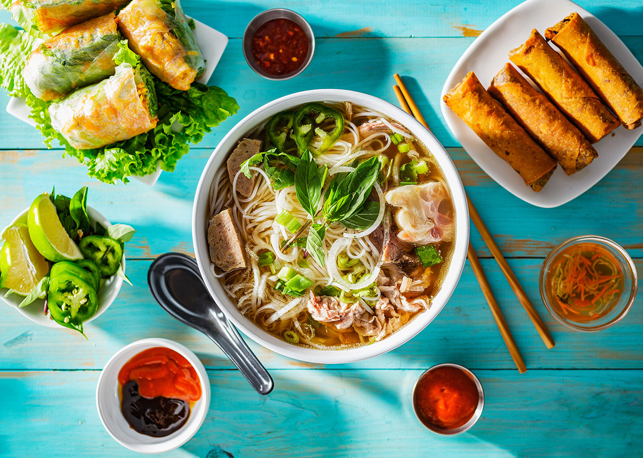 Cuisine vietnamienne soupe pho bo boeuf